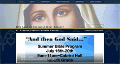 Desktop Screenshot of holyrosarycabrini.org